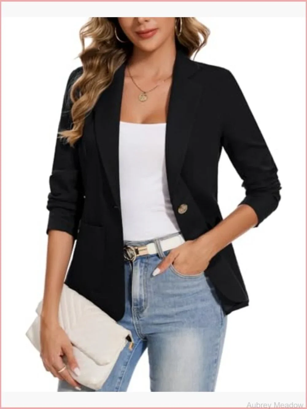 Linen Cotton Blazer Casual Long Sleeve Lightweight Spring Summer Jacket with